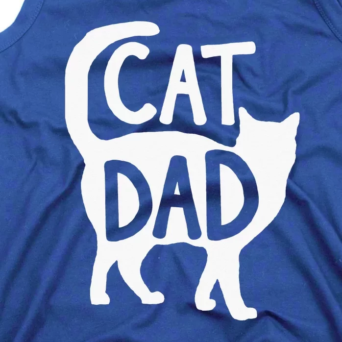 Best Cat Dad Fathers Day Kitty Papa Christmas Tank Top