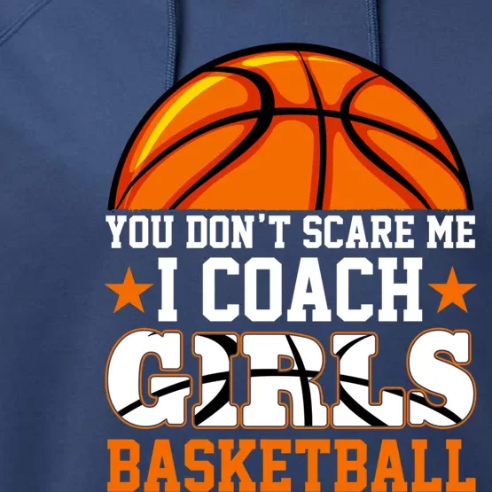 Basketball Coaching Dad Mom Funny Basketball Lover Cute Gift Performance Fleece Hoodie