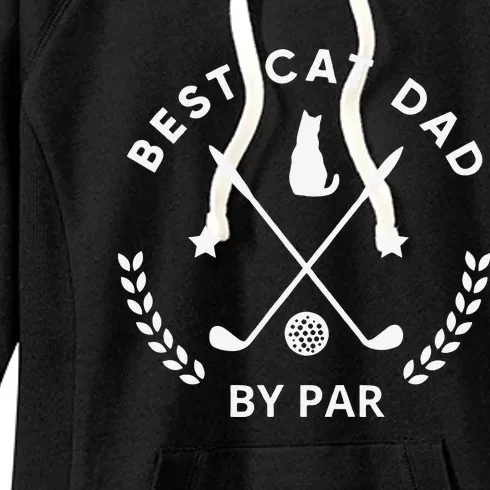 Best Cat Dad Fathers Day Gifts For Dad Cat Lovers Gift Women's Fleece Hoodie