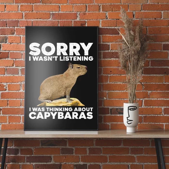 Best Capybara Design For Pet Rodent Capybara Poster