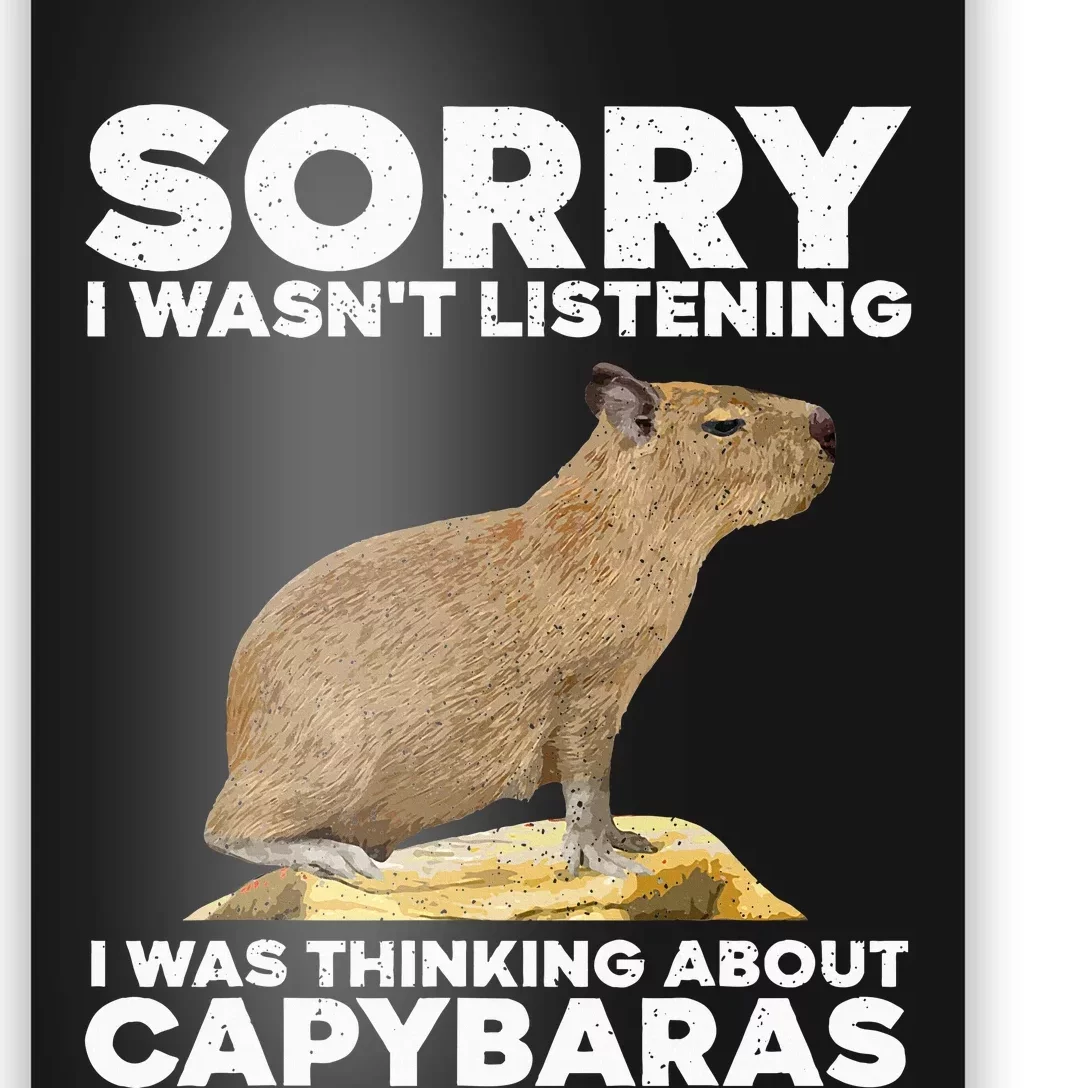 Best Capybara Design For Pet Rodent Capybara Poster