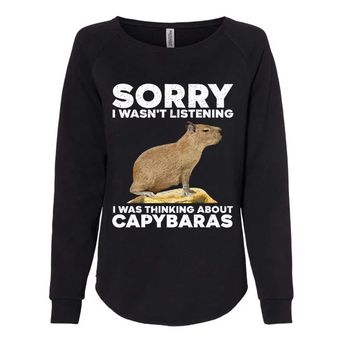 Best Capybara Design For Pet Rodent Capybara Womens California Wash Sweatshirt