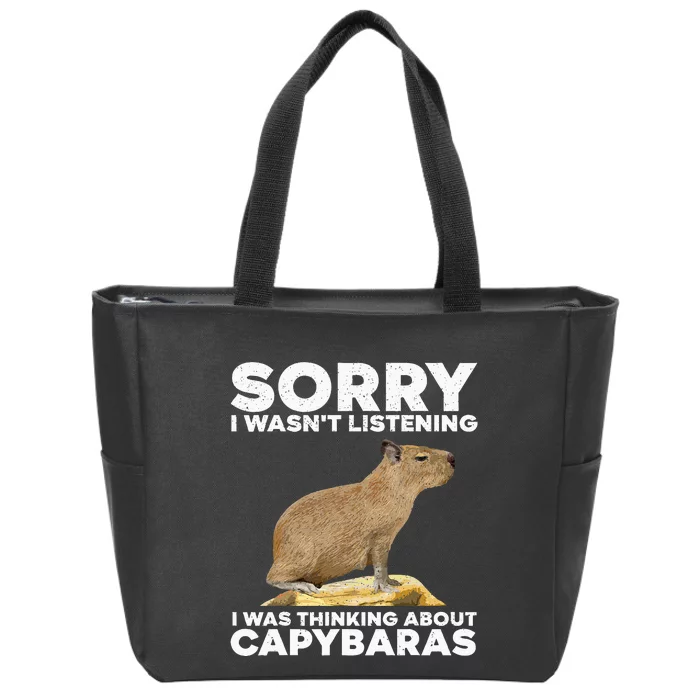 Best Capybara Design For Pet Rodent Capybara Zip Tote Bag