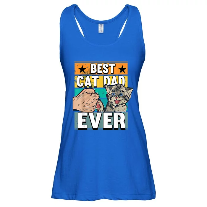 Best Cat Dad Ever Cats Father Fathers Day Cool Gift Ladies Essential Flowy Tank