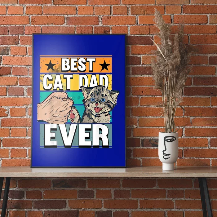 Best Cat Dad Ever Cats Father Fathers Day Cool Gift Poster