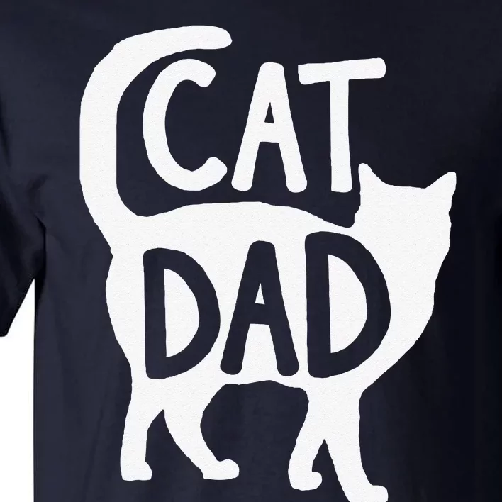 Best Cat Dad Fathers Day Kitty Daddy Papa Christmas Tall T-Shirt