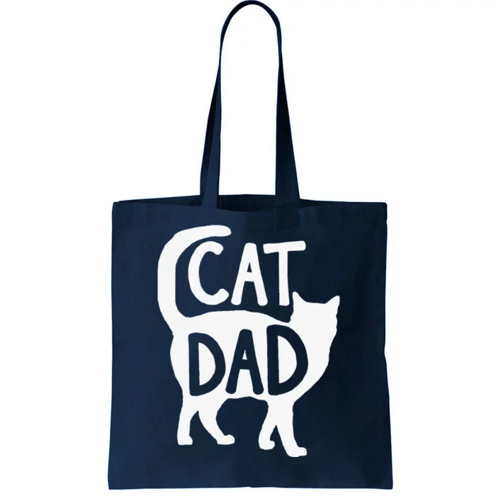 Best Cat Dad Fathers Day Kitty Daddy Papa Christmas Tote Bag