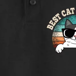 Best Cat Dad Ever Cat Lover Cat Owner Dry Zone Grid Performance Polo