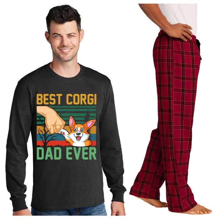 Best Corgi Dad Ever Long Sleeve Pajama Set