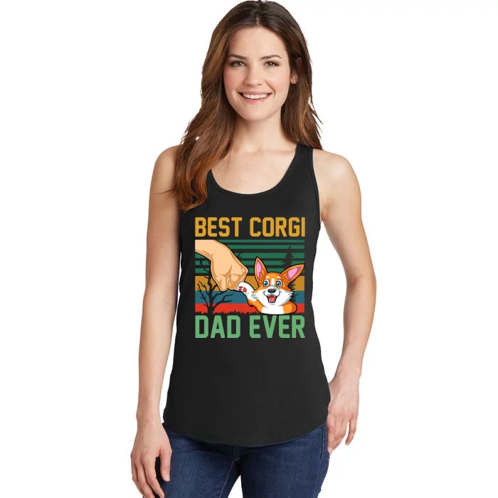 Best Corgi Dad Ever Ladies Essential Tank