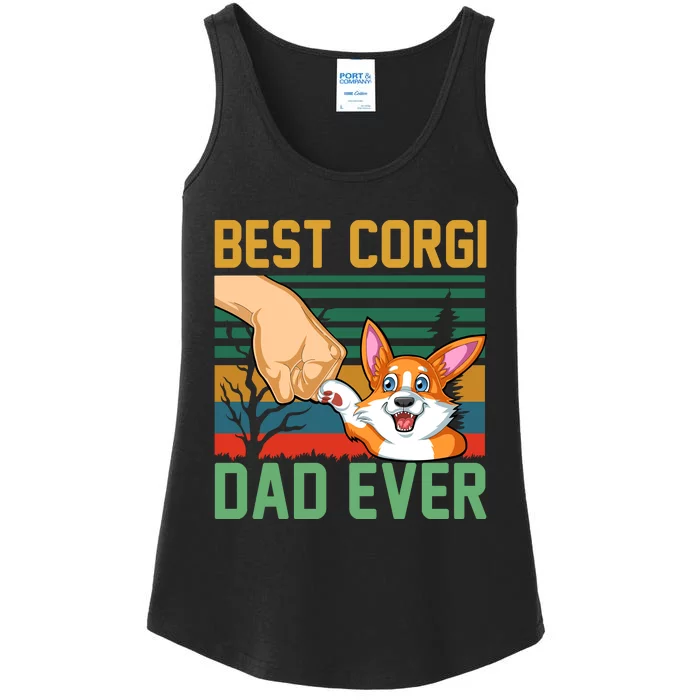 Best Corgi Dad Ever Ladies Essential Tank