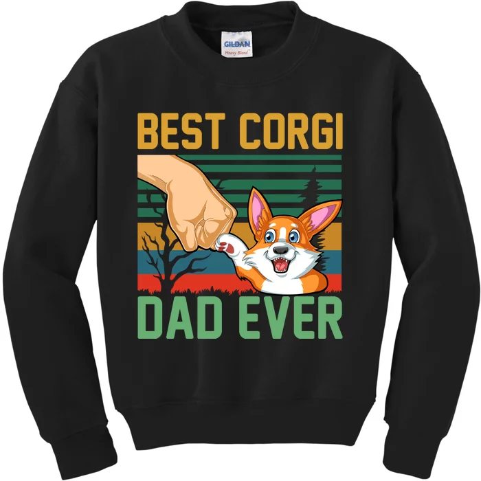 Best Corgi Dad Ever Kids Sweatshirt