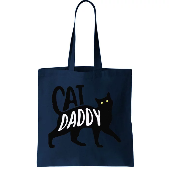 Best Cat Dad Fathers Day Kitty Lover Daddy Papa Christmas Tote Bag