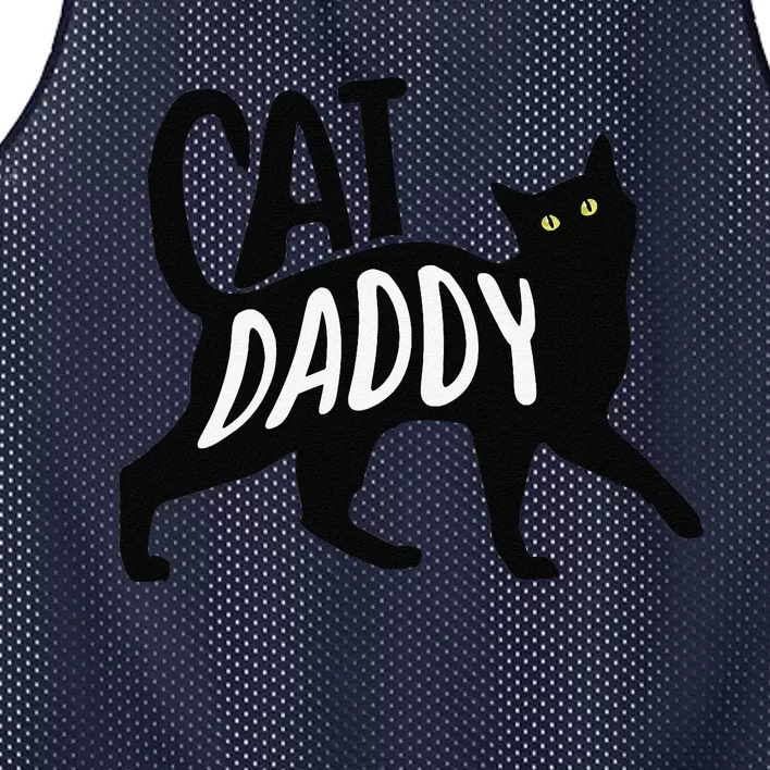 Best Cat Dad Fathers Day Kitty Lover Daddy Papa Christmas Mesh Reversible Basketball Jersey Tank