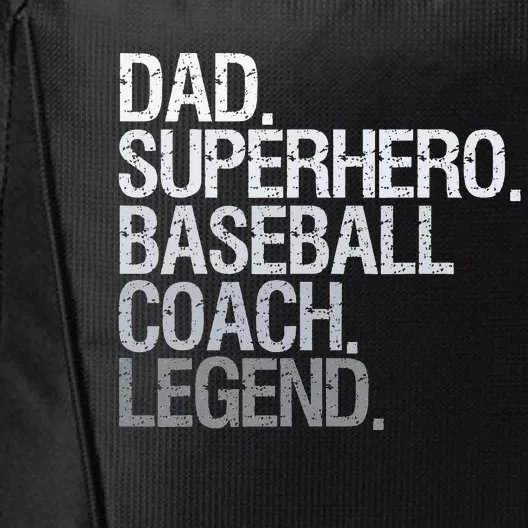 Baseball coach dad City Backpack