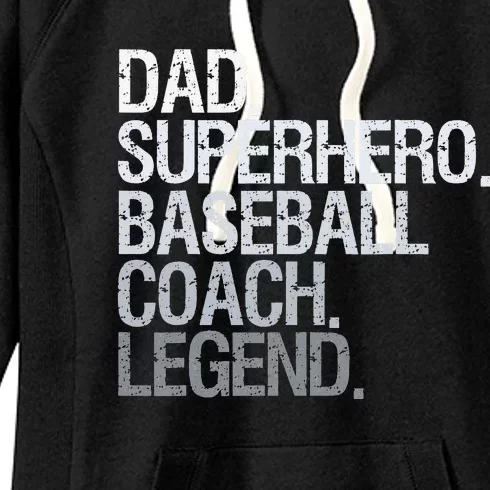 Baseball coach dad Women's Fleece Hoodie