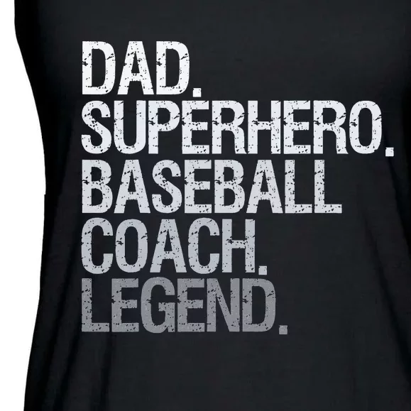 Baseball coach dad Ladies Essential Flowy Tank