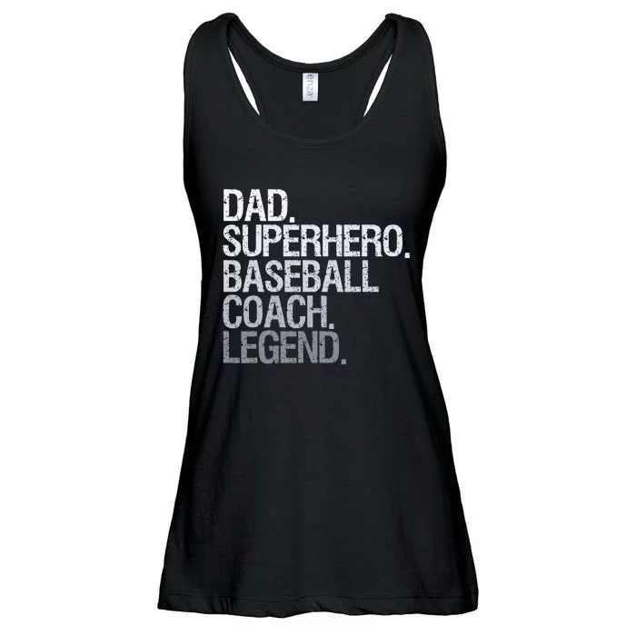 Baseball coach dad Ladies Essential Flowy Tank