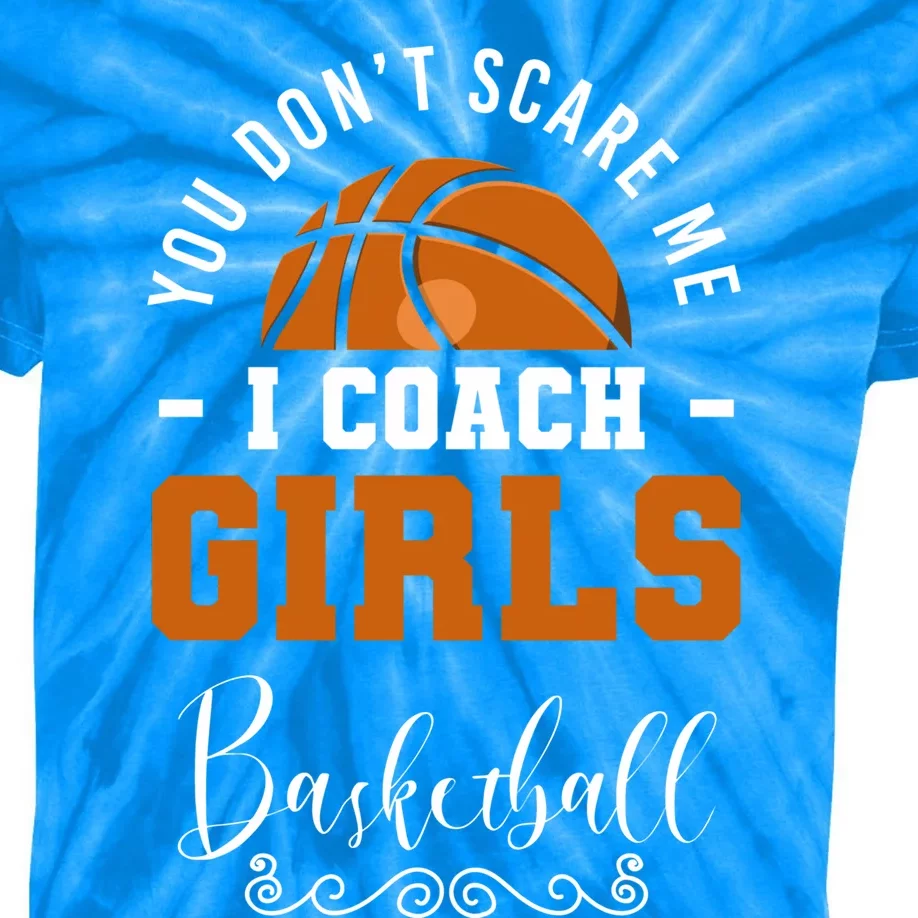 Basketball Coach Dads I Coach Basketball Coaching Gift Kids Tie-Dye T-Shirt