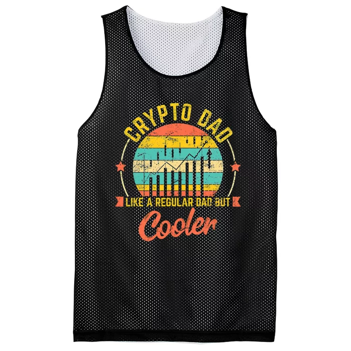 Bitcoin Crypto Dad Shirt | Like A Regular Dad Mesh Reversible Basketball Jersey Tank