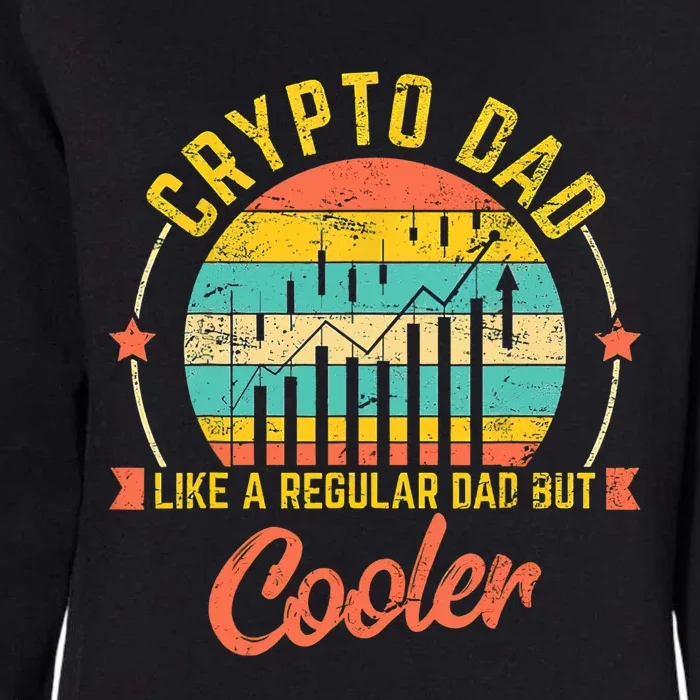 Bitcoin Crypto Dad Shirt | Like A Regular Dad Womens California Wash Sweatshirt