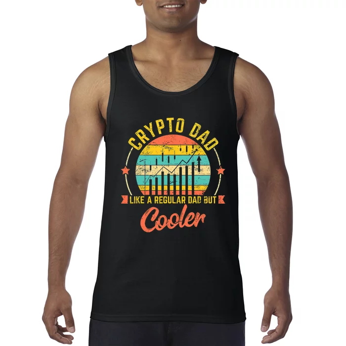 Bitcoin Crypto Dad Shirt | Like A Regular Dad Tank Top