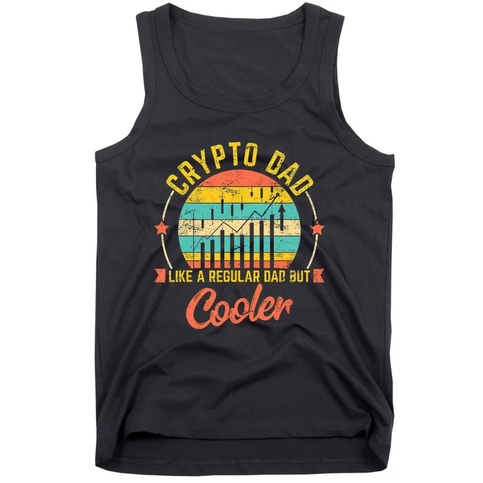 Bitcoin Crypto Dad Shirt | Like A Regular Dad Tank Top