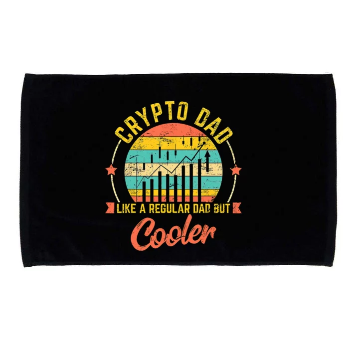 Bitcoin Crypto Dad Shirt | Like A Regular Dad Microfiber Hand Towel