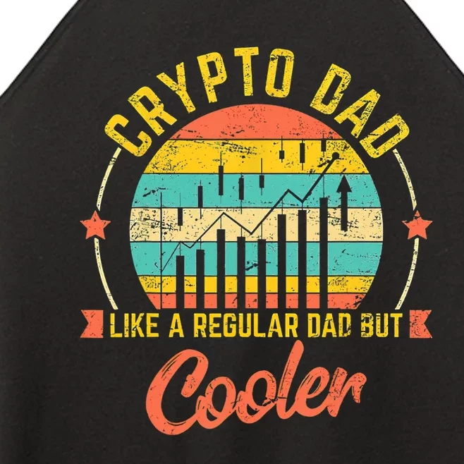 Bitcoin Crypto Dad Shirt | Like A Regular Dad Women’s Perfect Tri Rocker Tank