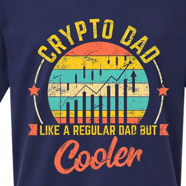 Bitcoin Crypto Dad Shirt | Like A Regular Dad Sueded Cloud Jersey T-Shirt