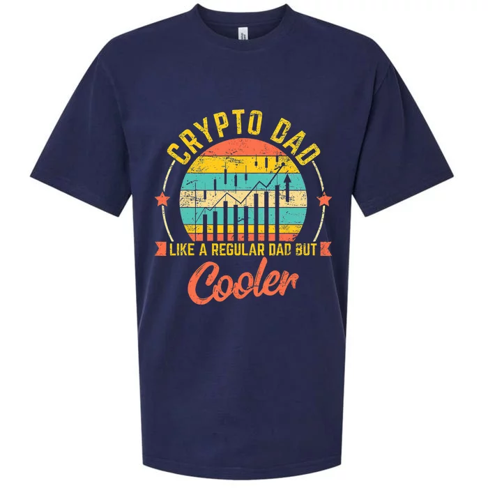 Bitcoin Crypto Dad Shirt | Like A Regular Dad Sueded Cloud Jersey T-Shirt