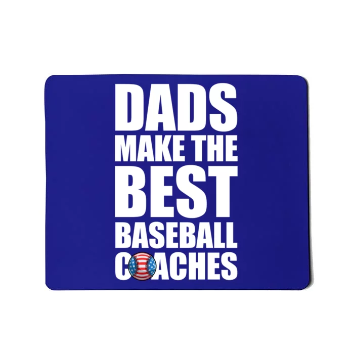 Baseball Coach Dad American Flag Baseball Practice Cool Gift Mousepad