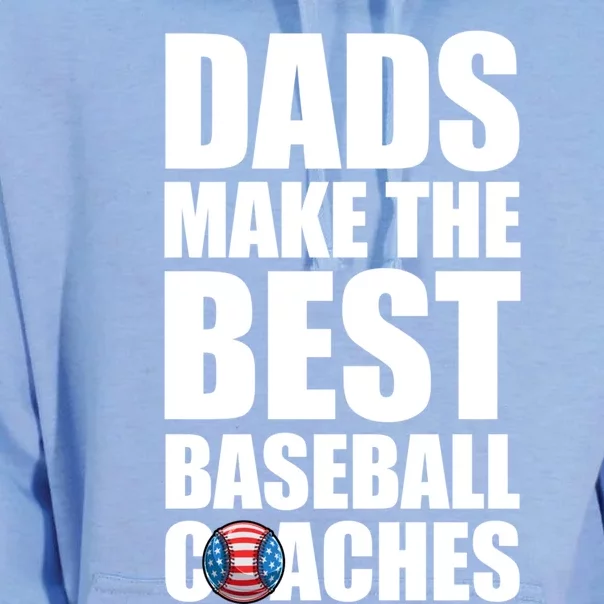 Baseball Coach Dad American Flag Baseball Practice Cool Gift Unisex Surf Hoodie