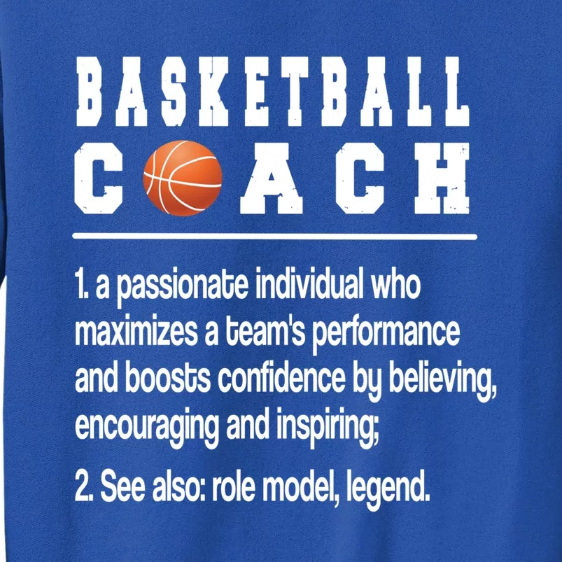 Basketball Coach Definition Basketball Coaching Cool Gift Sweatshirt