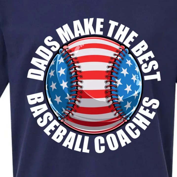 Baseball Coach Dad American Flag Baseball Practice Great Gift Sueded Cloud Jersey T-Shirt