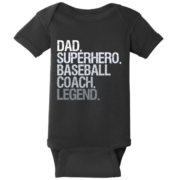 Baseball coach dad Baby Bodysuit