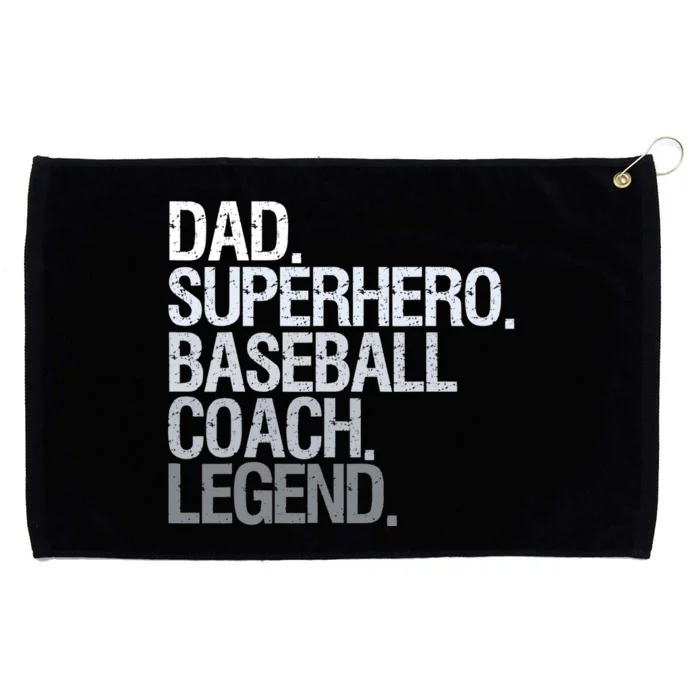 Baseball coach dad Grommeted Golf Towel