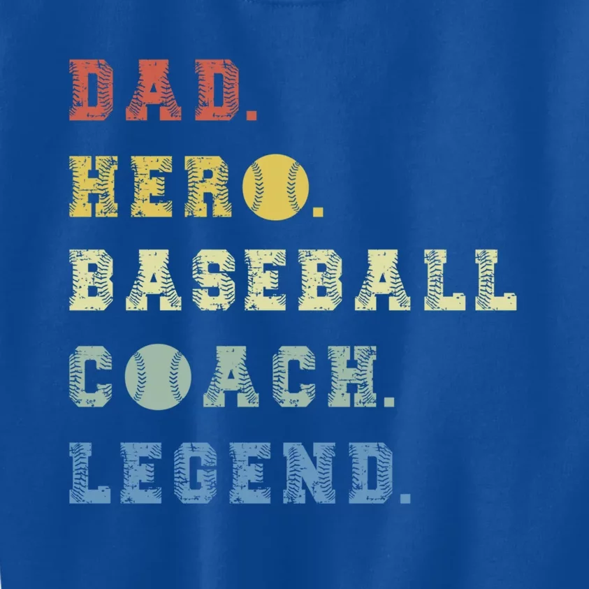 Baseball Coach Dad Cute Gift Kids Sweatshirt