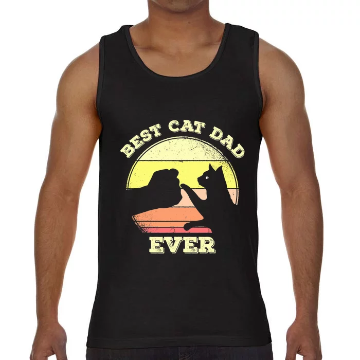 Best Cat Dad Ever Cute Cat Lover Funny Comfort Colors® Tank Top