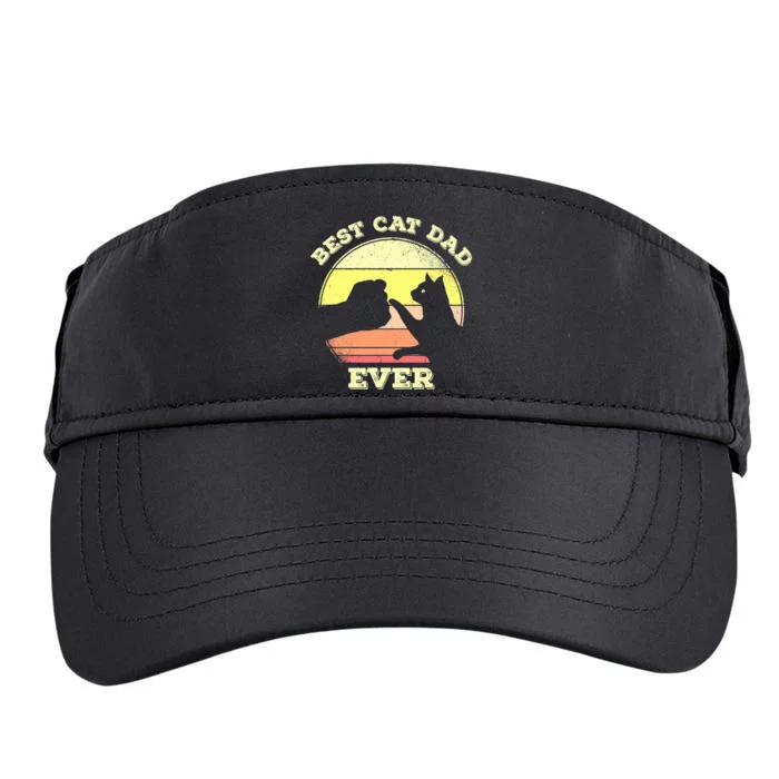 Best Cat Dad Ever Cute Cat Lover Funny Adult Drive Performance Visor