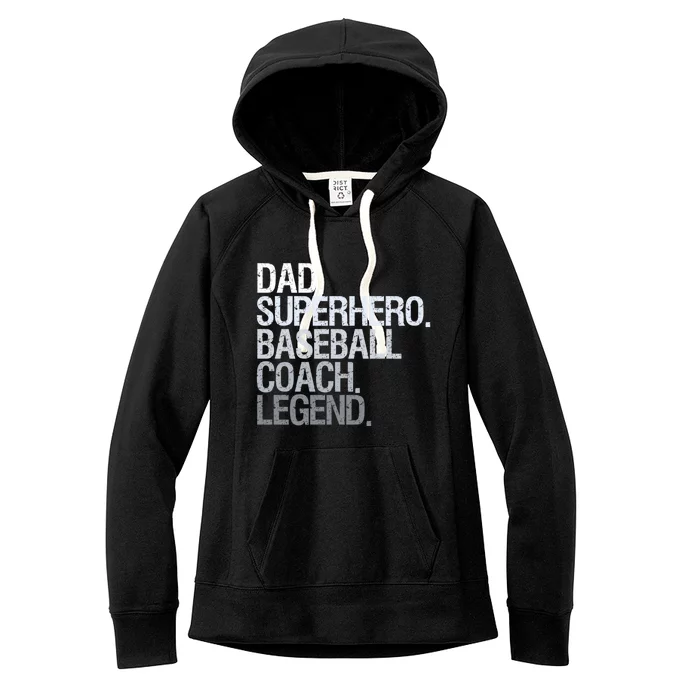 Baseball Coach Dad Funny Gift Women's Fleece Hoodie