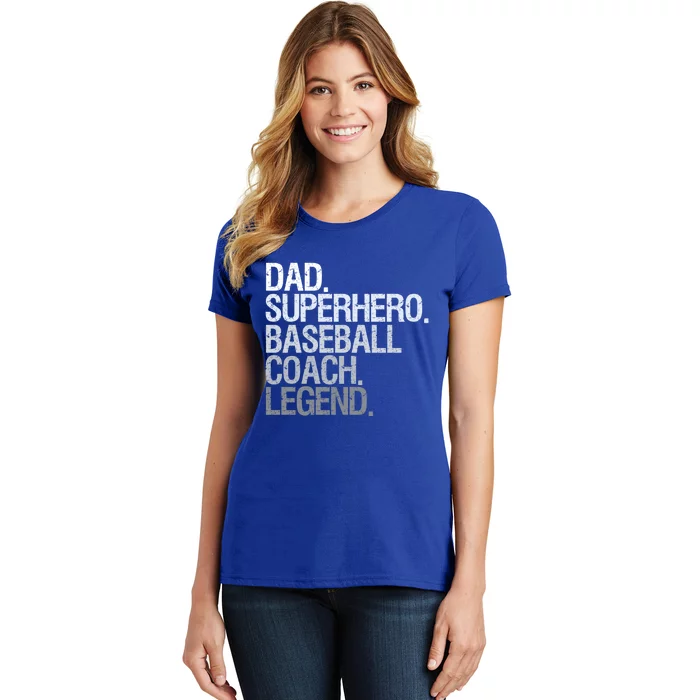 Baseball Coach Dad Funny Gift Women's T-Shirt