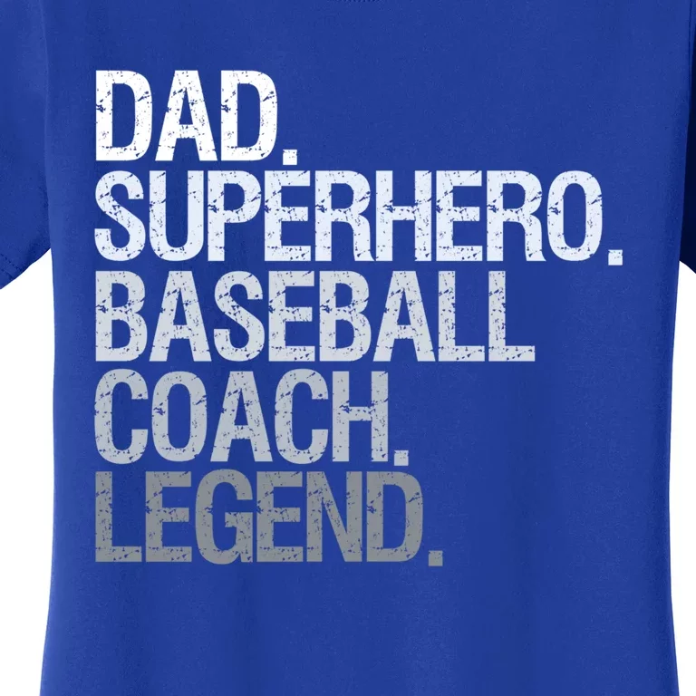 Baseball Coach Dad Funny Gift Women's T-Shirt