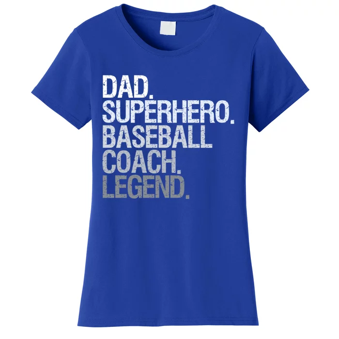 Baseball Coach Dad Funny Gift Women's T-Shirt