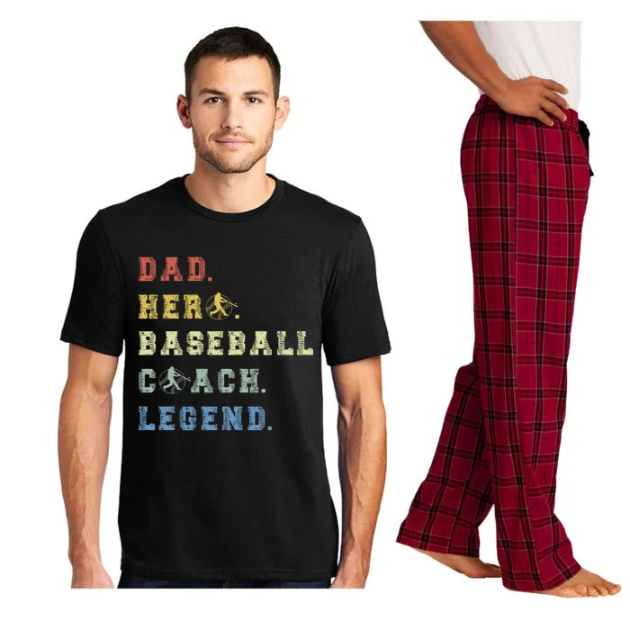 Baseball Coach Dad Gift Pajama Set