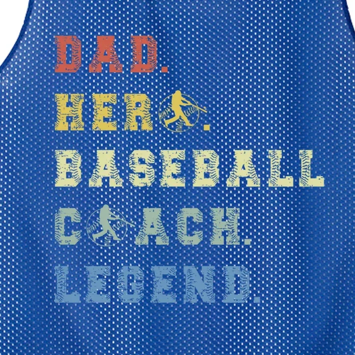 Baseball Coach Dad Gift Mesh Reversible Basketball Jersey Tank