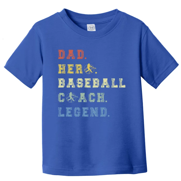 Baseball Coach Dad Gift Toddler T-Shirt