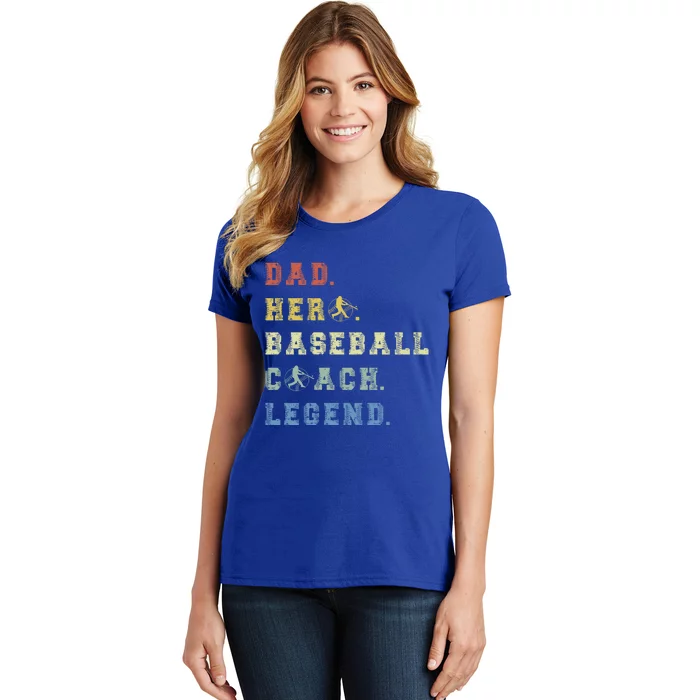 Baseball Coach Dad Gift Women's T-Shirt