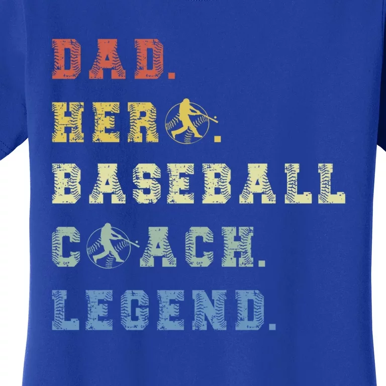 Baseball Coach Dad Gift Women's T-Shirt