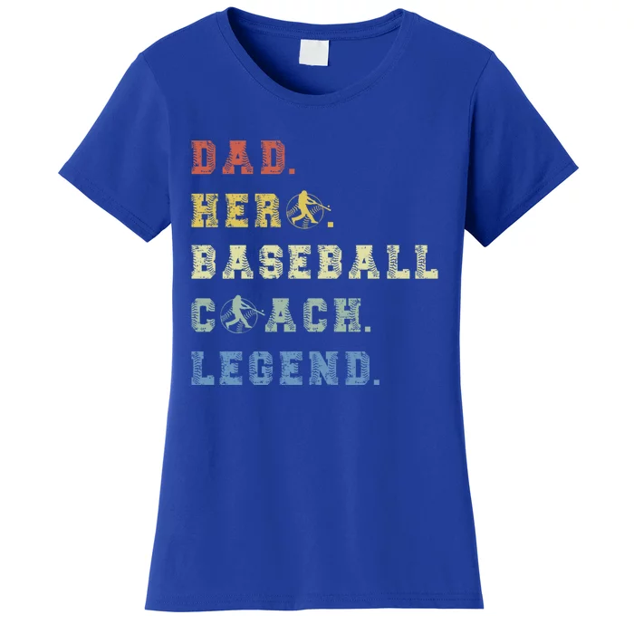 Baseball Coach Dad Gift Women's T-Shirt